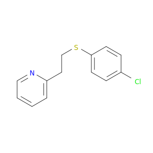 Pyridine, 2-[2-[(4-chlorophenyl)thio]ethyl]-