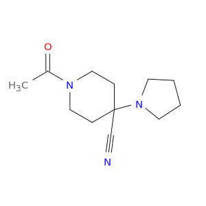 1-Acetyl-4-pyrrolidin-1-ylpiperidine-4-carbonitrile