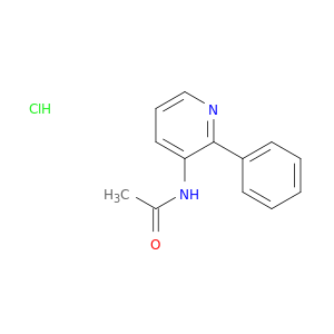 ACETAMIDE, N-(2-PHENYL-3-PYRIDINYL)-, HYDROCHLORIDE (1:1)