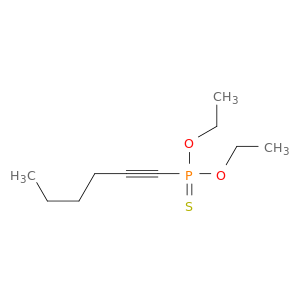 Phosphonothioic acid, 1-hexynyl-, O,O-diethyl ester