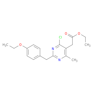 5-Pyrimidineaceticacid, 4-chloro-2-[(4-ethoxyphenyl)methyl]-6-methyl-, ethyl ester