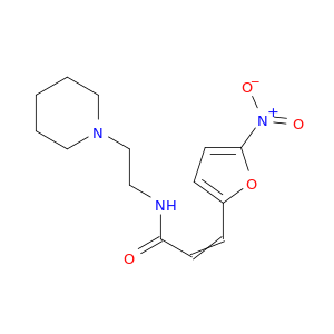 2-Propenamide, 3-(5-nitro-2-furanyl)-N-[2-(1-piperidinyl)ethyl]-