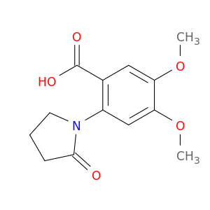 4,5-Dimethoxy-2-(2-oxopyrrolidin-1-yl)benzoic acid
