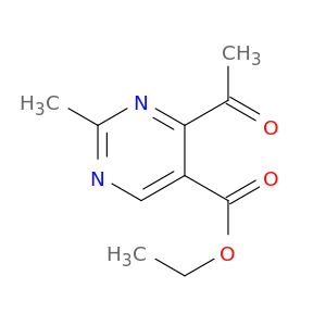 5-Pyrimidinecarboxylic acid, 4-acetyl-2-methyl-, ethyl ester
