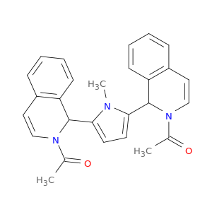 Isoquinoline, 1,1'-(1-methyl-1H-pyrrole-2,5-diyl)bis[2-acetyl-1,2-dihydro-
