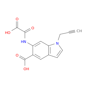 1H-Indole-5-carboxylic acid, 6-[(carboxycarbonyl)amino]-1-(2-propynyl)-
