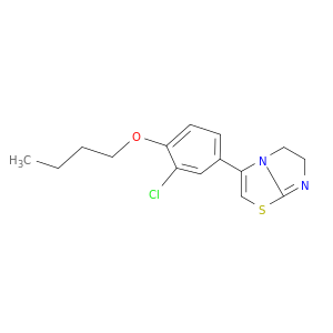 Imidazo[2,1-b]thiazole, 3-(4-butoxy-3-chlorophenyl)-5,6-dihydro-