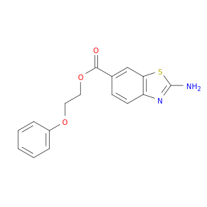 6-Benzothiazolecarboxylic acid, 2-amino-, 2-phenoxyethyl ester