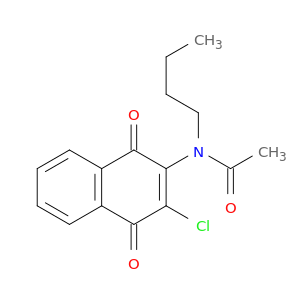Acetamide, N-butyl-N-(3-chloro-1,4-dihydro-1,4-dioxo-2-naphthalenyl)-