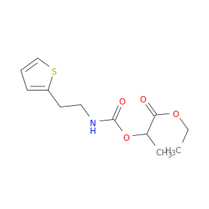 Propanoic acid, 2-[[[[2-(2-thienyl)ethyl]amino]carbonyl]oxy]-, ethyl ester