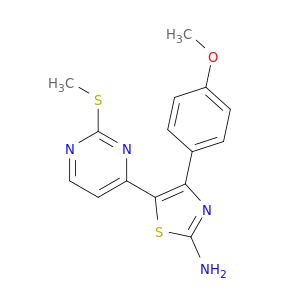 2-Thiazolamine, 4-(4-methoxyphenyl)-5-[2-(methylthio)-4-pyrimidinyl]-