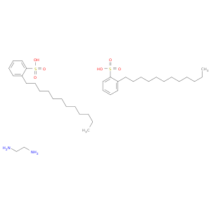 Benzenesulfonic acid, dodecyl-, compd. with 1,2-ethanediamine (2:1)