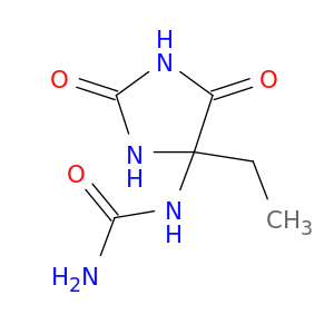 Urea, (4-ethyl-2,5-dioxo-4-imidazolidinyl)-