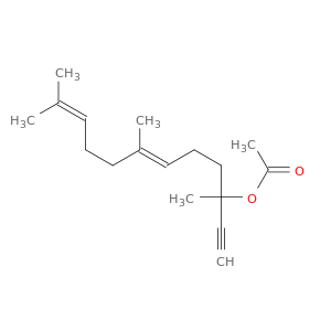 6,10-Dodecadien-1-yn-3-ol, 3,7,11-trimethyl-, acetate, (6E)-