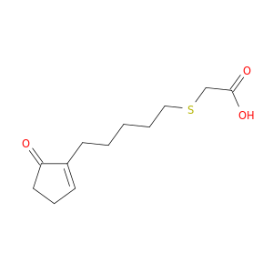 Acetic acid, [[5-(5-oxo-1-cyclopenten-1-yl)pentyl]thio]-