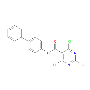 5-Pyrimidinecarboxylic acid, 2,4,6-trichloro-, [1,1'-biphenyl]-4-yl ester