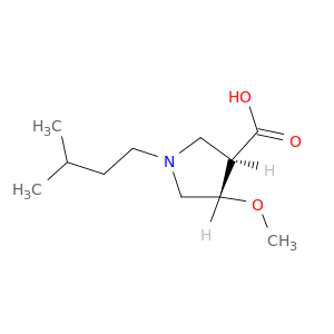 (3R,4S)-4-甲氧基-1-(3-甲基丁基)吡咯烷-3-羧酸