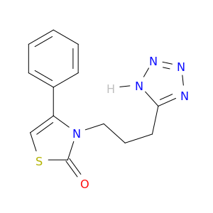 2(3H)-Thiazolone,4-phenyl-3-[3-(2H-tetrazol-5-yl)propyl]-