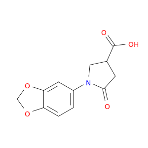 1-(Benzo[d][1,3]dioxol-5-yl)-5-oxopyrrolidine-3-carboxylic acid