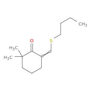 Cyclohexanone, 6-[(butylthio)methylene]-2,2-dimethyl-