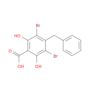 4-BENZYL-3,5-DIBROMO-2,6-DIHYDROXY-BENZOIC ACID
