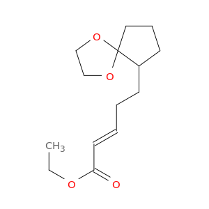 2-Pentenoic acid, 5-(1,4-dioxaspiro[4.4]non-6-yl)-, ethyl ester, (E)-