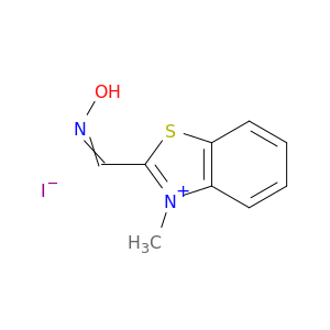 Benzothiazolium, 2-[(hydroxyimino)methyl]-3-methyl-, iodide