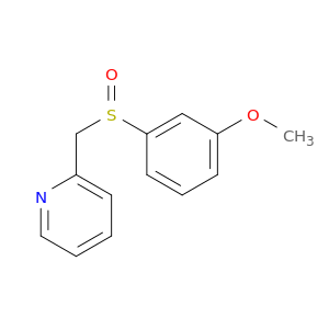 Pyridine, 2-[[(3-methoxyphenyl)sulfinyl]methyl]-