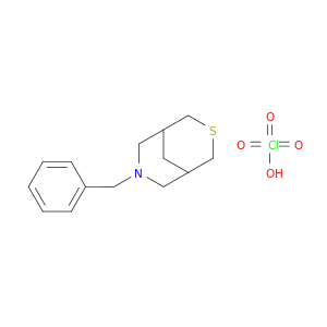 3-Thia-7-azabicyclo[3.3.1]nonane, 7-(phenylmethyl)-, perchlorate (1:1)