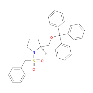 Pyrrolidine, 1-[(phenylmethyl)sulfonyl]-2-[(triphenylmethoxy)methyl]-, (S)-