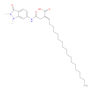 2-[2-[(2,3-DIHYDRO-3-OXO-1H-INDAZOL-6-YL)AMINO]-2-OXOETHYL]ICOSENOIC ACID
