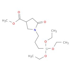甲基5-氧代-1-[3-(三乙氧基甲硅烷基)丙基]-3-吡咯烷羧酸盐