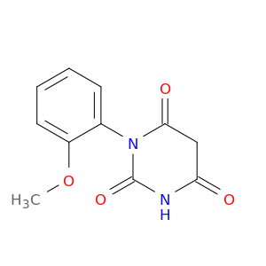 2,4,6(1H,3H,5H)-Pyrimidinetrione, 1-(2-methoxyphenyl)-