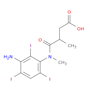 4-[(3-amino-2,4,6-triiodophenyl)(methyl)amino]-3-methyl-4-oxobutanoic acid