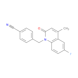 Benzonitrile, 4-[(6-fluoro-4-methyl-2-oxo-1(2H)-quinolinyl)methyl]-