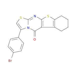5H-(1)Benzothieno(2,3-d)thiazolo(3,2-a)pyrimidin-5-one, 6,7,8,9-tetrahydro-3-(4-bromophenyl)-
