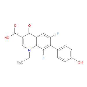 3-Quinolinecarboxylicacid, 1-ethyl-6,8-difluoro-1,4-dihydro-7-(4-hydroxyphenyl)-4-oxo-