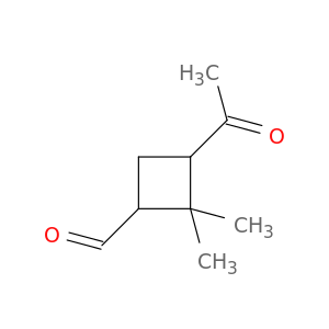 Cyclobutanecarboxaldehyde, 3-acetyl-2,2-dimethyl- (9CI)