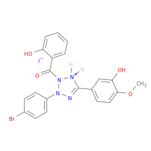 2H-Tetrazolium,3-(4-bromophenyl)-2-(2-hydroxybenzoyl)-5-(3-hydroxy-4-methoxyphenyl)-, iodide(1:1)