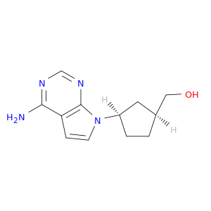 Cyclopentanemethanol,3-(4-amino-7H-pyrrolo[2,3-d]pyrimidin-7-yl)-, cis- (9CI)