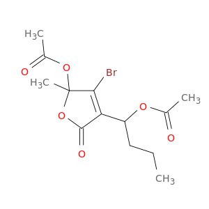 2(5H)-Furanone, 5-(acetyloxy)-3-[1-(acetyloxy)butyl]-4-bromo-5-methyl-