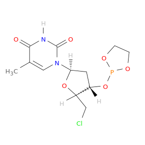 Thymidine, 5'-chloro-5'-deoxy-3'-O-1,3,2-dioxaphospholan-2-yl-