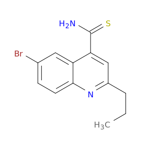 4-Quinolinecarbothioamide, 6-bromo-2-propyl-