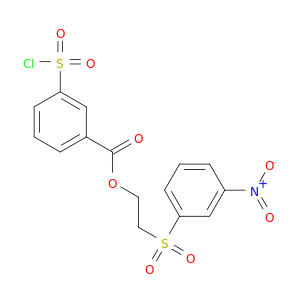 Benzoic acid, 3-(chlorosulfonyl)-, 2-[(3-nitrophenyl)sulfonyl]ethyl ester