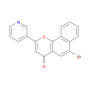 4H-Naphtho[1,2-b]pyran-4-one, 6-bromo-2-(3-pyridinyl)-