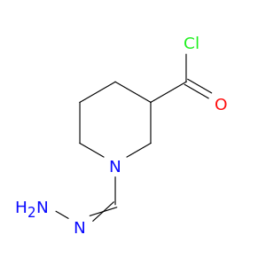 3-Piperidinecarbonylchloride, 1-(aminoiminomethyl)-