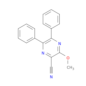Pyrazinecarbonitrile, 3-methoxy-5,6-diphenyl-