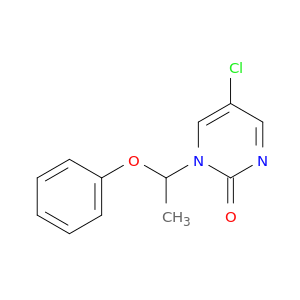 2(1H)-Pyrimidinone, 5-chloro-1-(1-phenoxyethyl)-