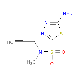 1,3,4-Thiadiazole-2-sulfonamide, 5-amino-N-methyl-N-2-propynyl-