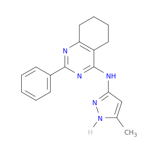 4-Quinazolinamine,5,6,7,8-tetrahydro-N-(5-methyl-1H-pyrazol-3-yl)-2-phenyl-